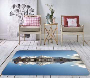 3D Mountain Lake 35146 Non Slip Rug Mat