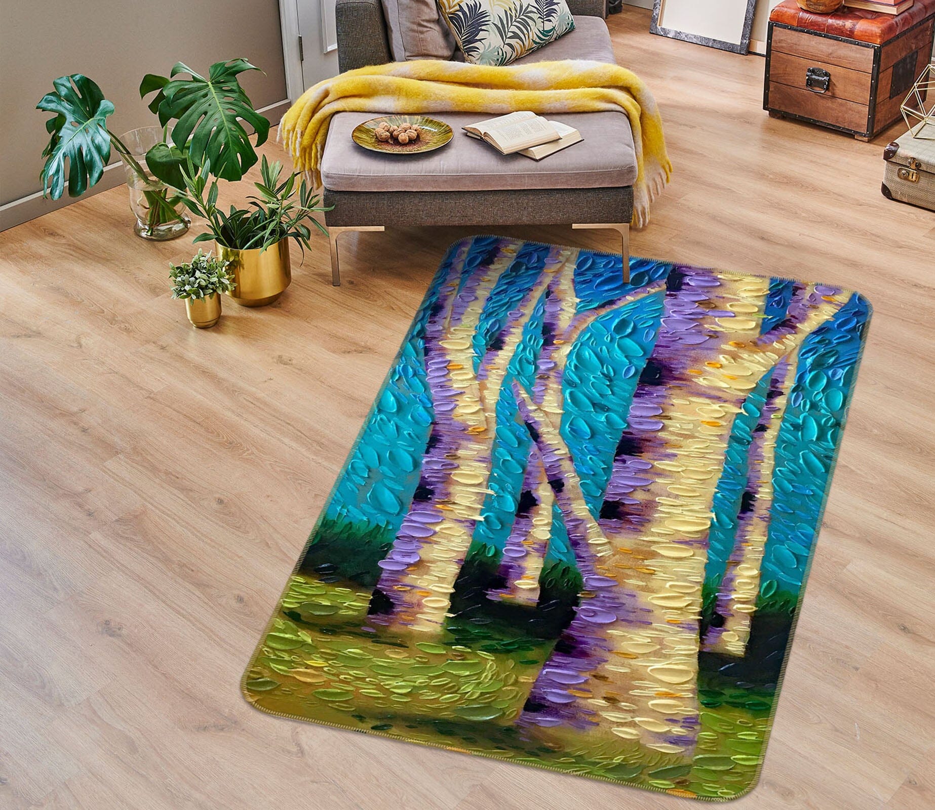 3D Garden Mystery Panel 1026 Dena Tollefson Rug Non Slip Rug Mat Mat AJ Creativity Home 