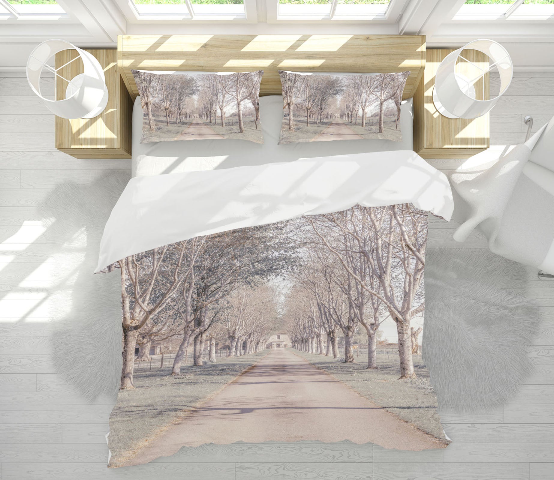 3D White Woods 7186 Assaf Frank Bedding Bed Pillowcases Quilt Cover Duvet Cover