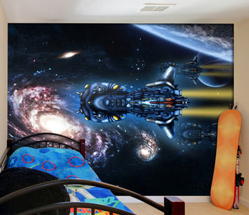 3D Universe Spaceship 083 Vehicle Wall Murals