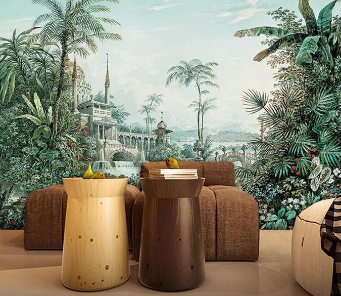 3D Castle Plant 033 Wall Murals Wallpaper AJ Wallpaper 2 