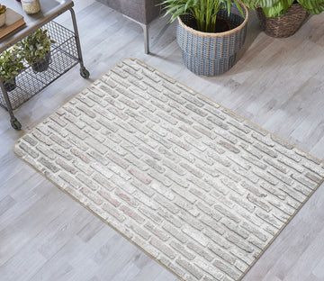 3D Stone Brick Pattern 31055 Non Slip Rug Mat