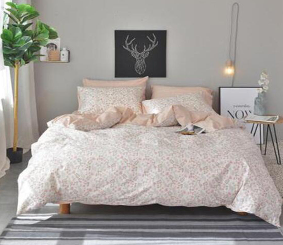 3D Pink Floral 20205 Bed Pillowcases Quilt