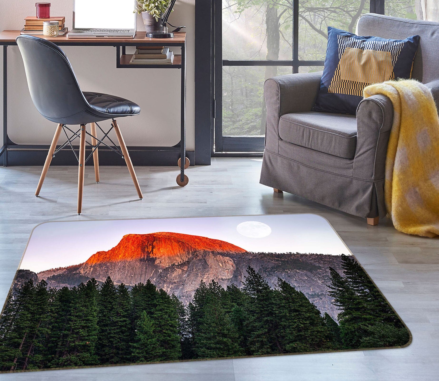 3D Red Valley 1174 Marco Carmassi Rug Non Slip Rug Mat Mat AJ Creativity Home 