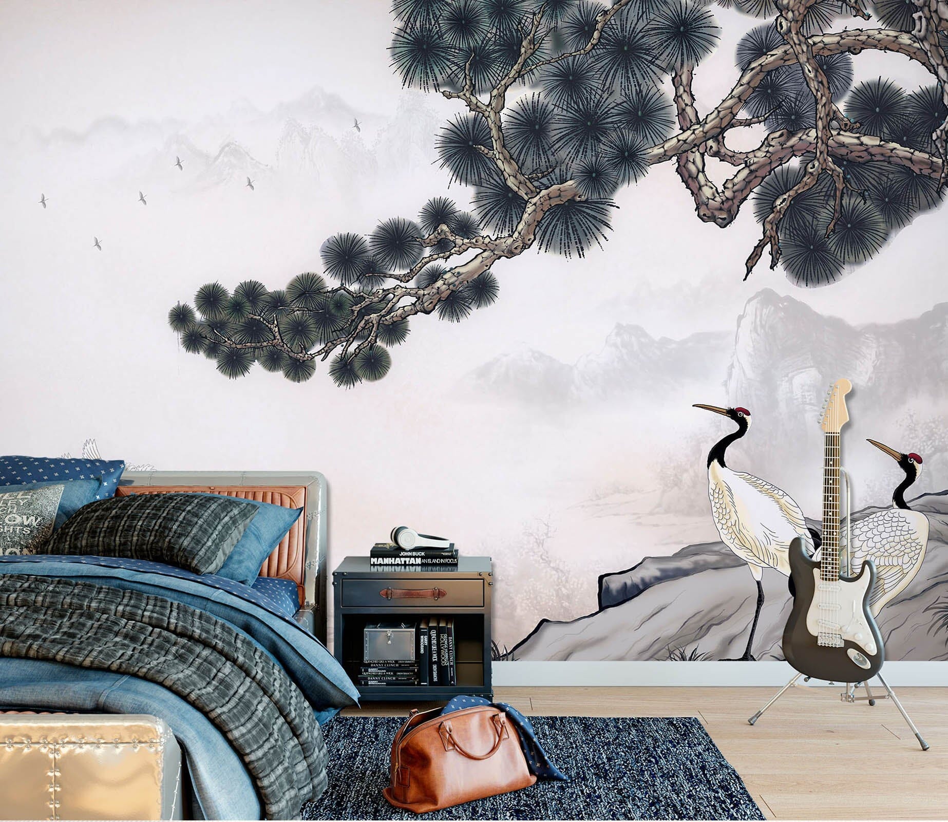 3D Misty Valley 1630 Wall Murals Wallpaper AJ Wallpaper 2 