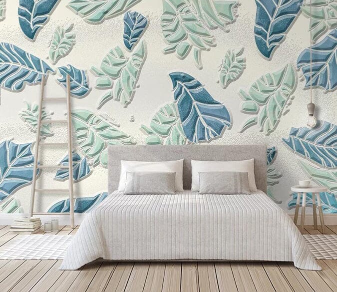 3D Carving Leaves 3032 Wall Murals Wallpaper AJ Wallpaper 2 