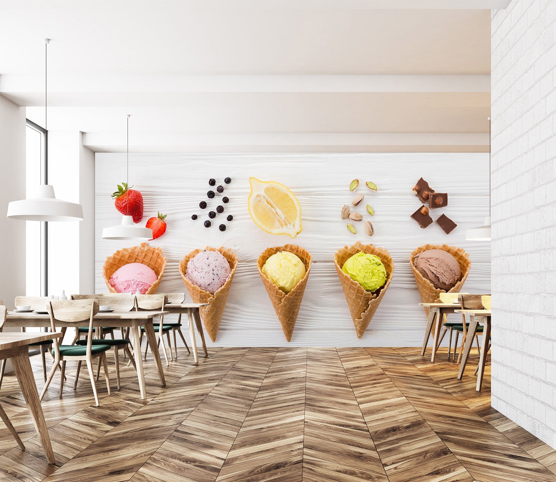 3D Ice Cream 1472 Wall Murals Wallpaper AJ Wallpaper 2 