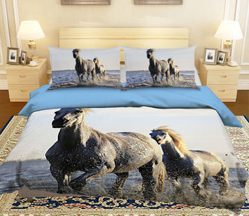 3D Sea Horse 1957 Bed Pillowcases Quilt Quiet Covers AJ Creativity Home 