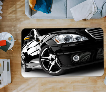 3D Black Car 67199 Vehicle Non Slip Rug Mat