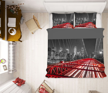 3D Red Bridge 1019 Assaf Frank Bedding Bed Pillowcases Quilt Quiet Covers AJ Creativity Home 