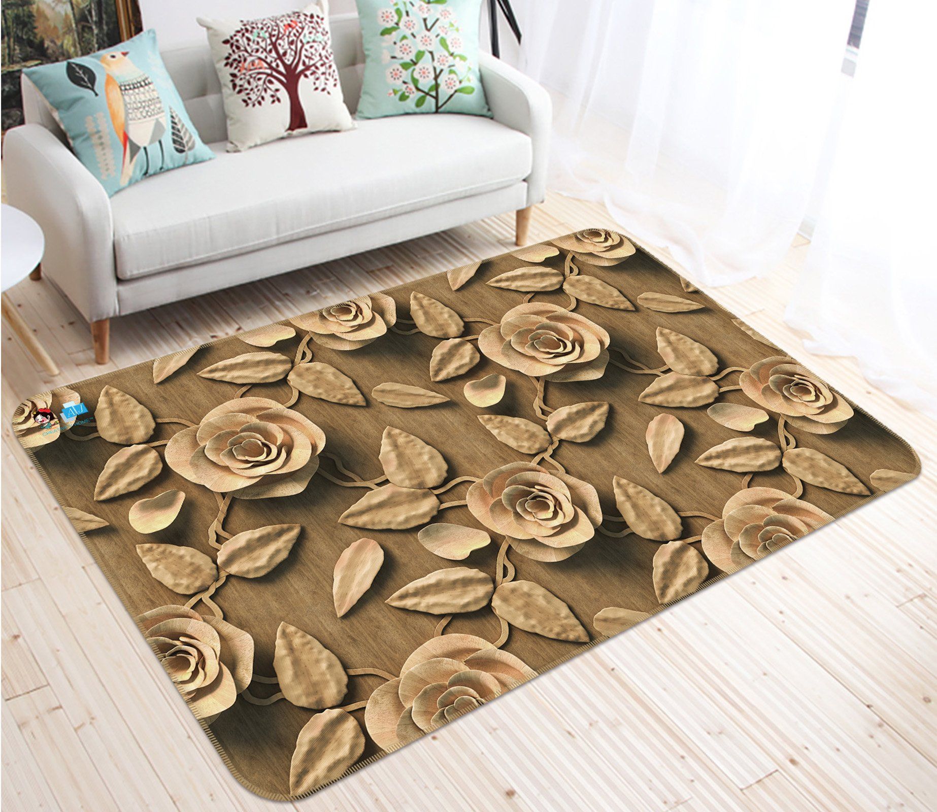 3D Flower 2751 Non Slip Rug Mat Mat AJ Creativity Home 