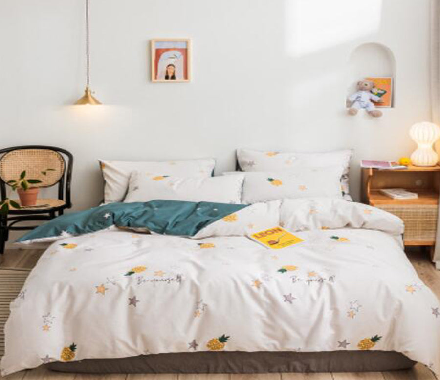 3D Star Pineapple 17059 Bed Pillowcases Quilt