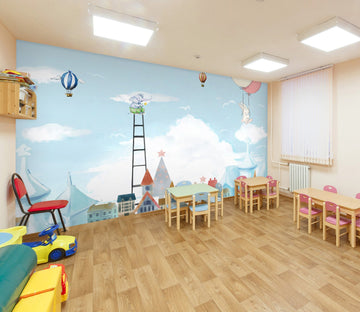 3D Elephant Bunny 026 Wall Murals Wallpaper AJ Wallpaper 2 