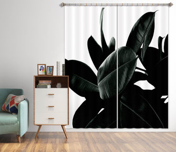 3D Leaf Shadow 1140 Boris Draschoff Curtain Curtains Drapes