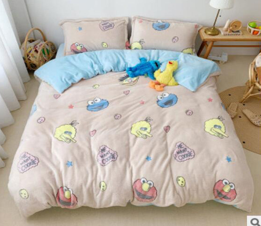 3D Sesame Street 30121 Bed Pillowcases Quilt
