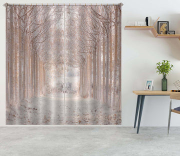 3D Snowflake Forest 6336 Assaf Frank Curtain Curtains Drapes
