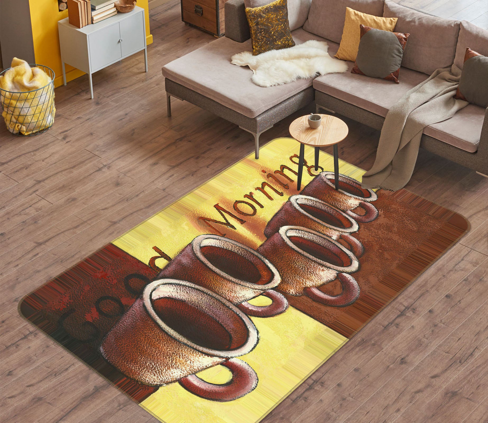 3D Coffee Cup 33242 Non Slip Rug Mat