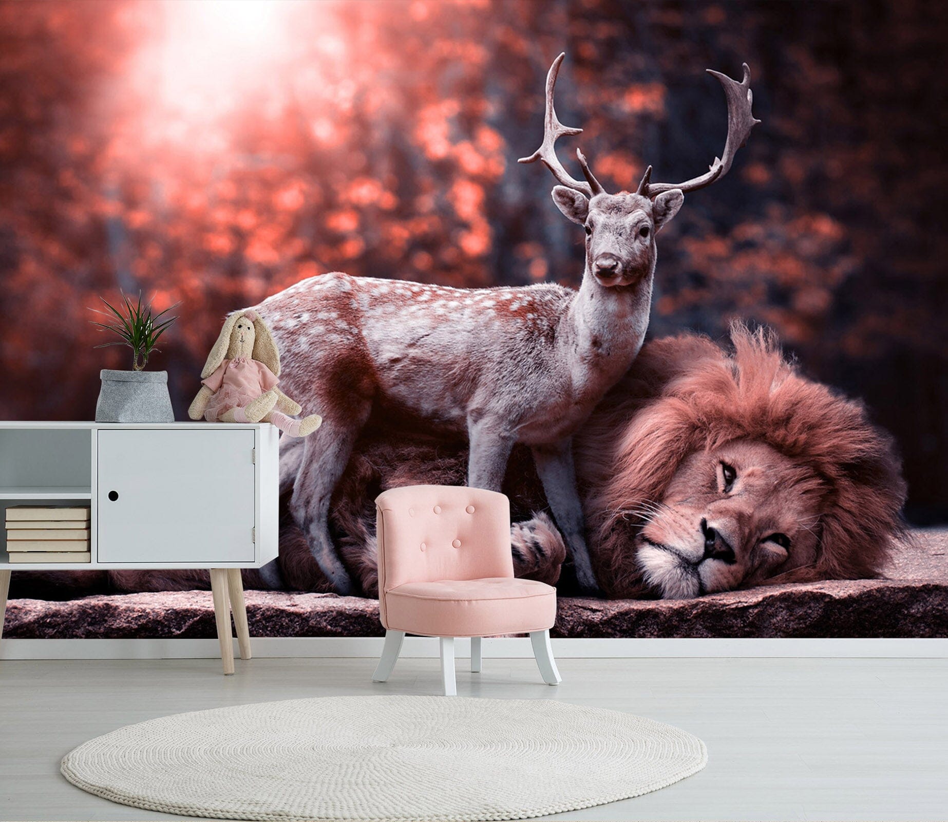3D Sika Lion 164 Wall Murals Wallpaper AJ Wallpaper 2 