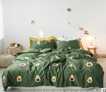 3D Avocado 30156 Bed Pillowcases Quilt