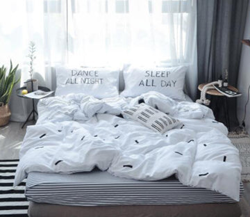3D Black Bars 20241 Bed Pillowcases Quilt