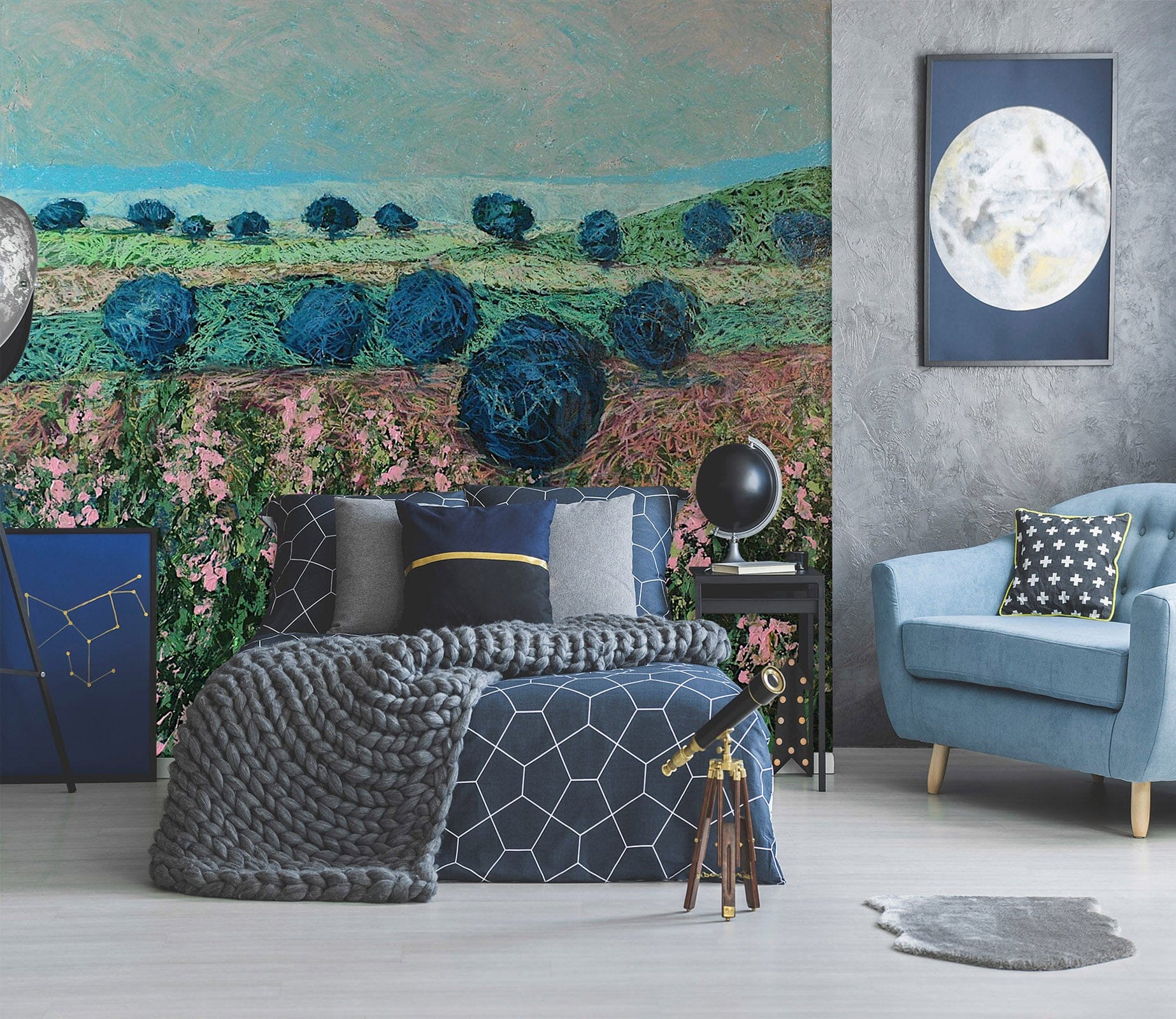3D Painted Fields 130 Allan P. Friedlander Wall Mural Wall Murals Wallpaper AJ Wallpaper 2 