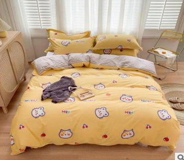 3D Small Animal Head 40156 Bed Pillowcases Quilt