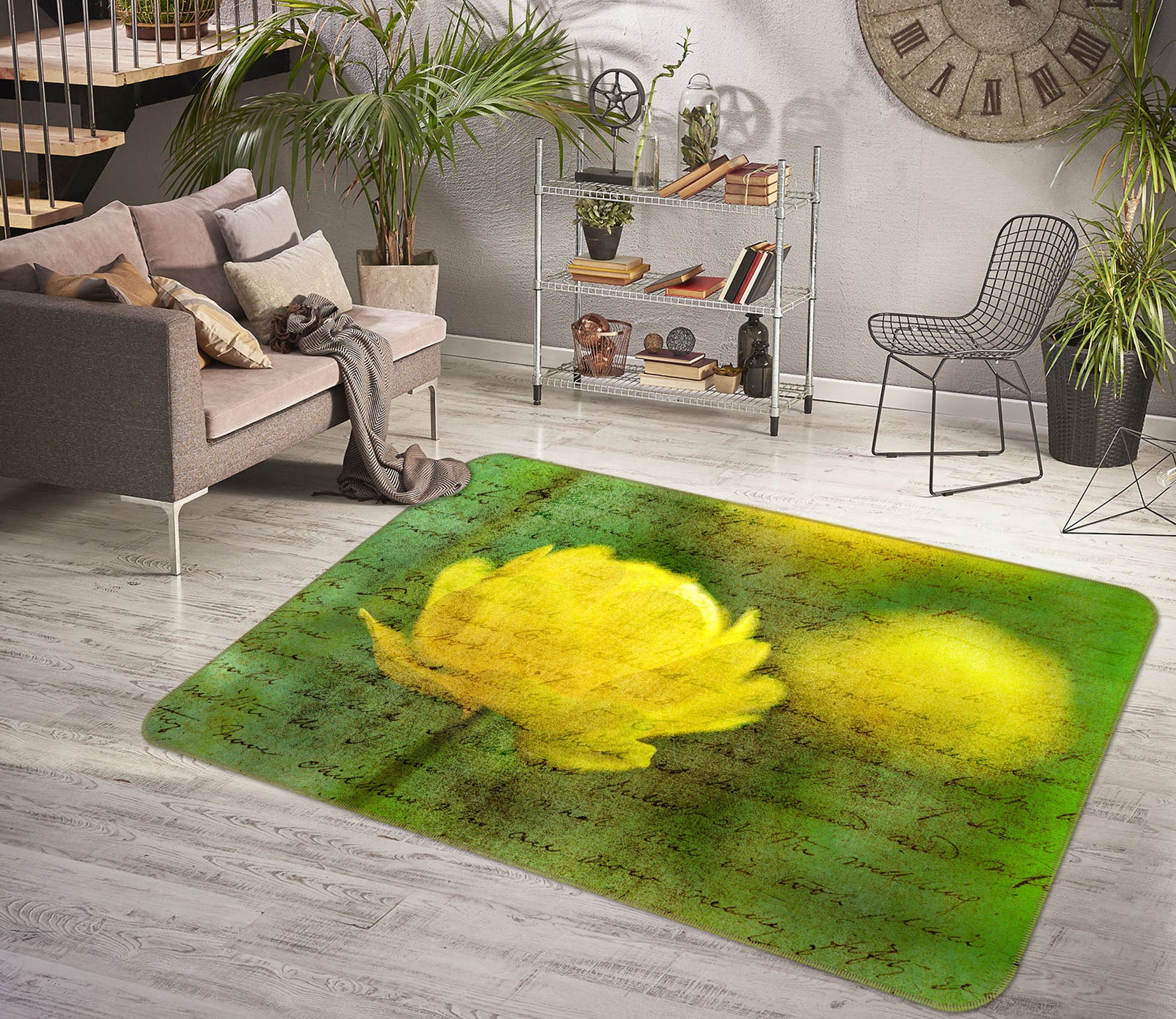 3D Anemone 83249 Assaf Frank Rug Non Slip Rug Mat