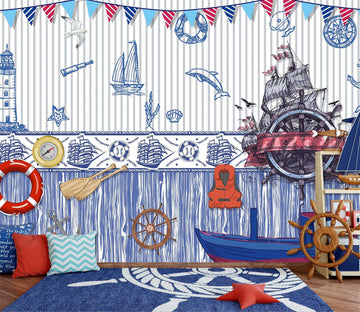 3D Light Ship 2051 Wall Murals Wallpaper AJ Wallpaper 2 