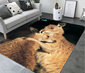 3D Kangaroo 2684 Non Slip Rug Mat Mat AJ Creativity Home 