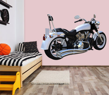 3D Motorcycle WHITE 0207 Vehicles Wallpaper AJ Wallpaper 