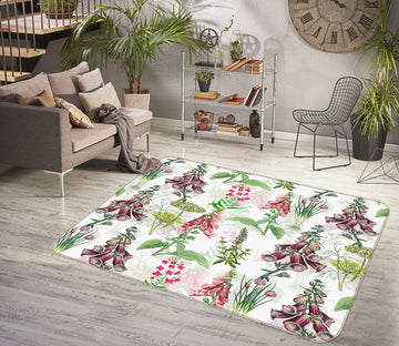 3D Colored Flowers 105 Uta Naumann Rug Non Slip Rug Mat Mat AJ Creativity Home 