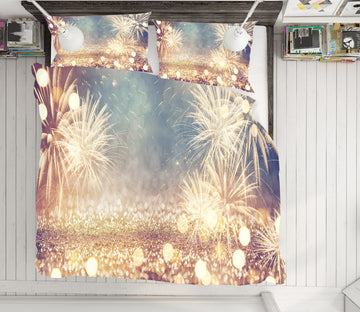 3D Fireworks 51110 Christmas Quilt Duvet Cover Xmas Bed Pillowcases