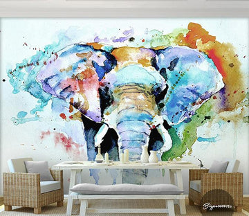 3D Graffiti Elephant 415 Wall Murals Wallpaper AJ Wallpaper 2 