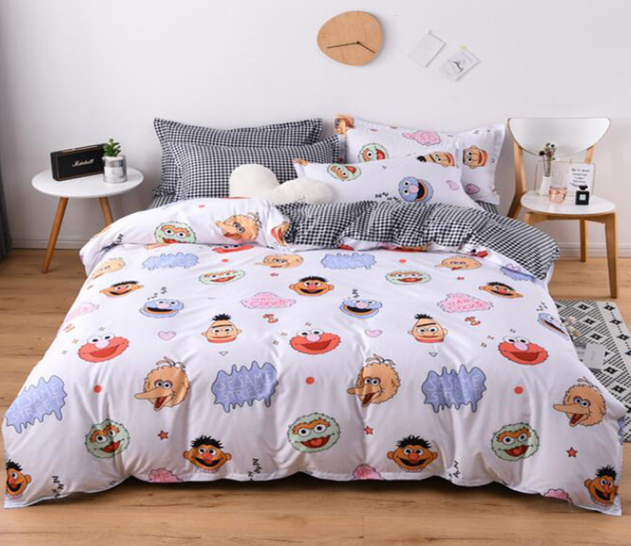 3D Sesame Street 12135 Bed Pillowcases Quilt