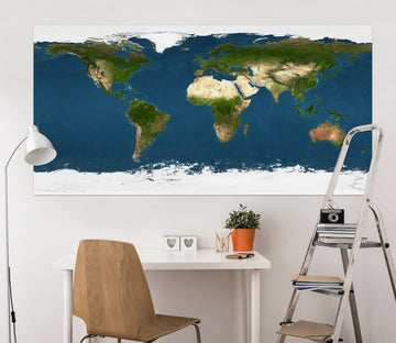 3D Oasis Sea 289 World Map Wall Sticker Wallpaper AJ Wallpaper 2 