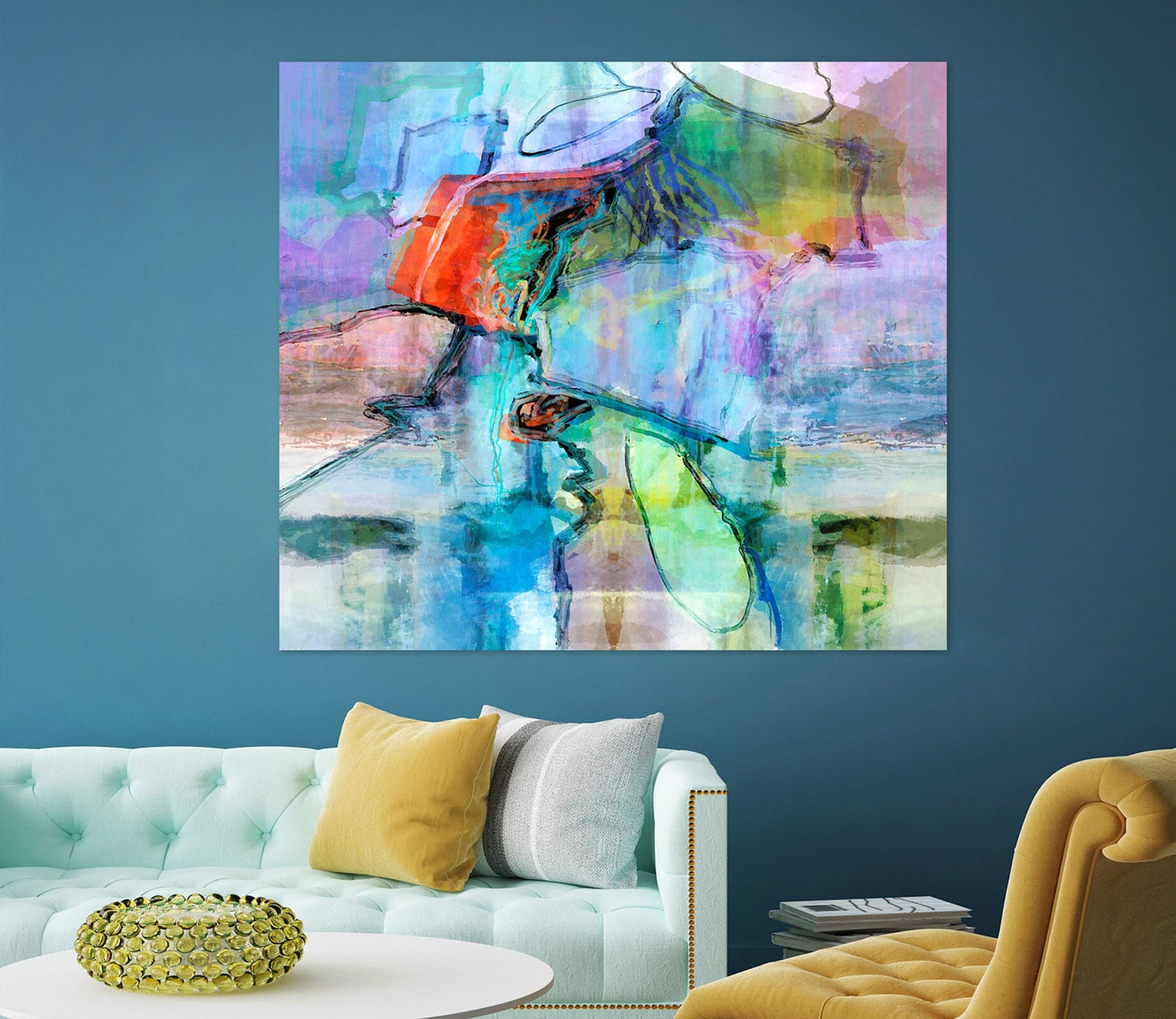3D Colorful Pool 019 Michael Tienhaara Wall Sticker Wallpaper AJ Wallpaper 2 
