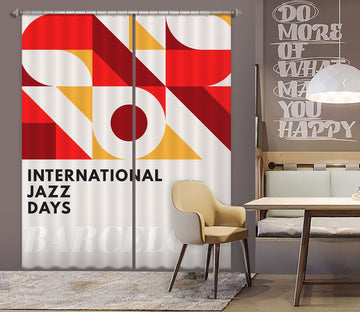 3D Red Geometry 1059 Boris Draschoff Curtain Curtains Drapes Curtains AJ Creativity Home 