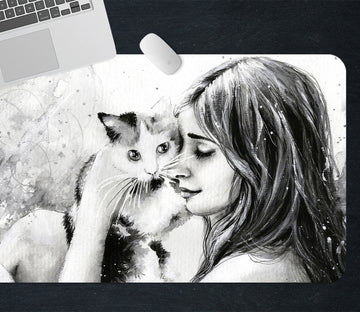 3D Cat Female 17132 Desk Mat