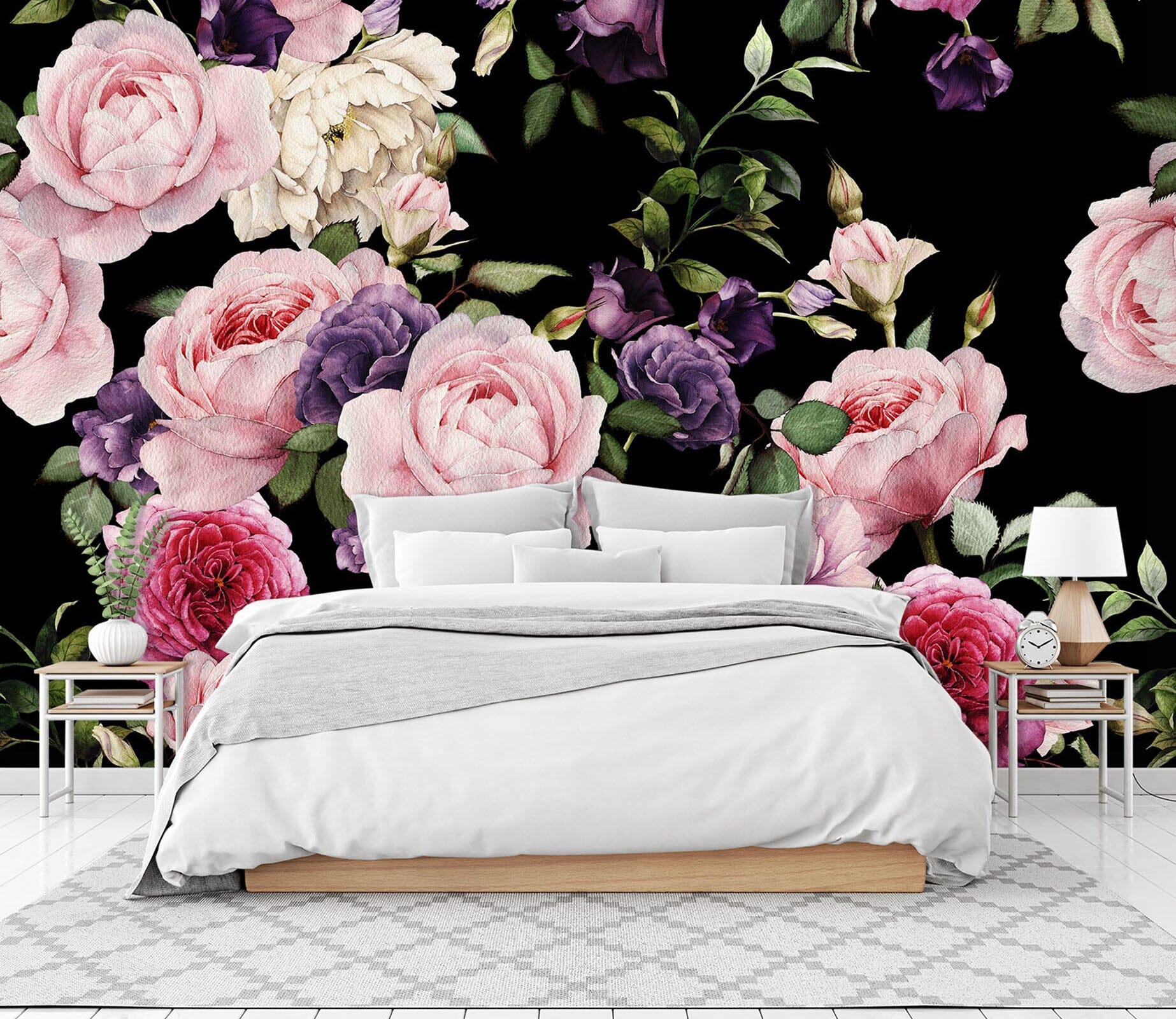 3D Hand Painted Flower 042 Wall Murals Wallpaper AJ Wallpaper 2 