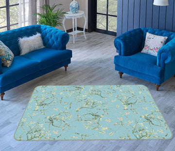 3D Small White Flower 146 Uta Naumann Rug Non Slip Rug Mat Mat AJ Creativity Home 