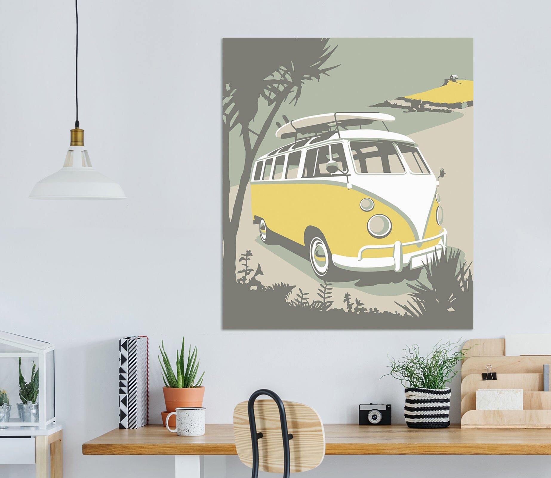 3D Yellow Bus 070 Steve Read Wall Sticker Wallpaper AJ Wallpaper 2 