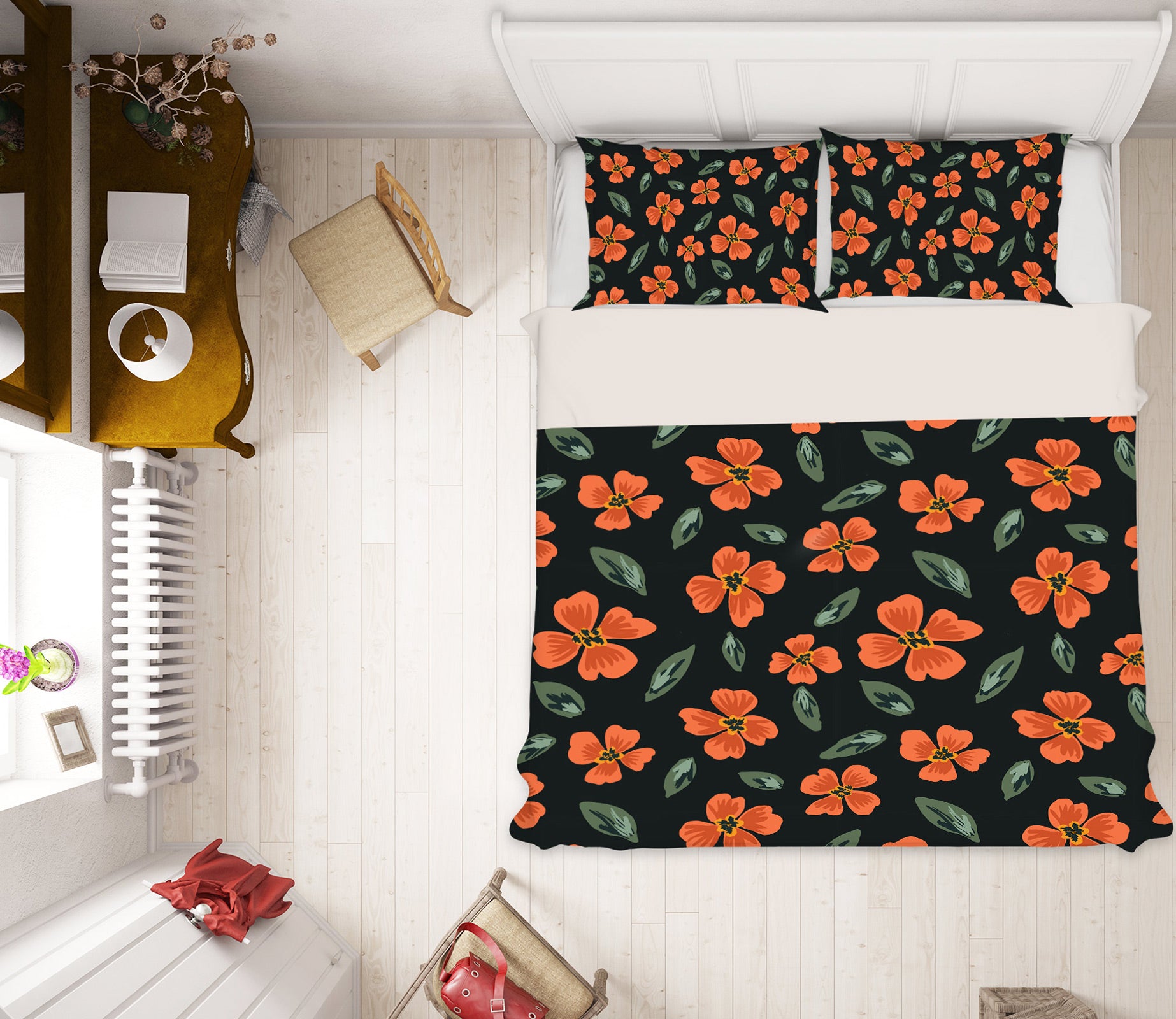 3D Red Flowers 109106 Kashmira Jayaprakash Bedding Bed Pillowcases Quilt