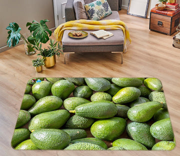 3D Fruit Avocado 6853 Assaf Frank Rug Non Slip Rug Mat