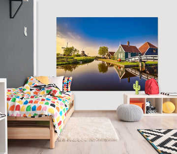 3D Stream Village 136 Marco Carmassi Wall Sticker Wallpaper AJ Wallpaper 2 