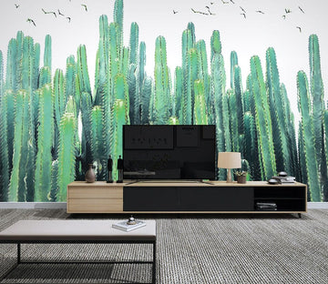 3D Green Cactus WG063 Wall Murals Wallpaper AJ Wallpaper 2 
