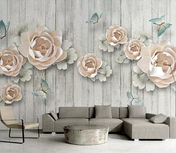 3D Pink Flowers 1283 Wall Murals Wallpaper AJ Wallpaper 2 