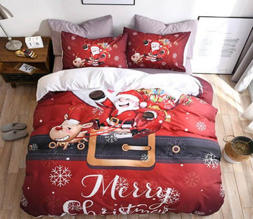 3D Christmas Costume 6138 Bed Pillowcases Quilt