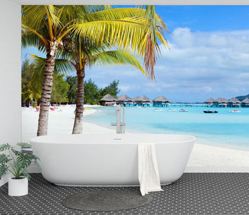 3D Coconut Palm Tree 1632 Wall Murals Wallpaper AJ Wallpaper 2 