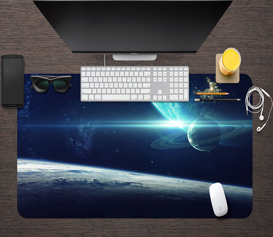 3D Starry Planet 17056 Desk Mat