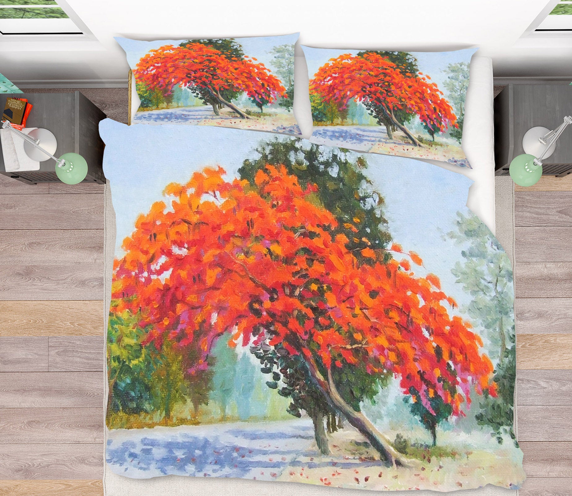 3D Tree 60130 Bed Pillowcases Quilt